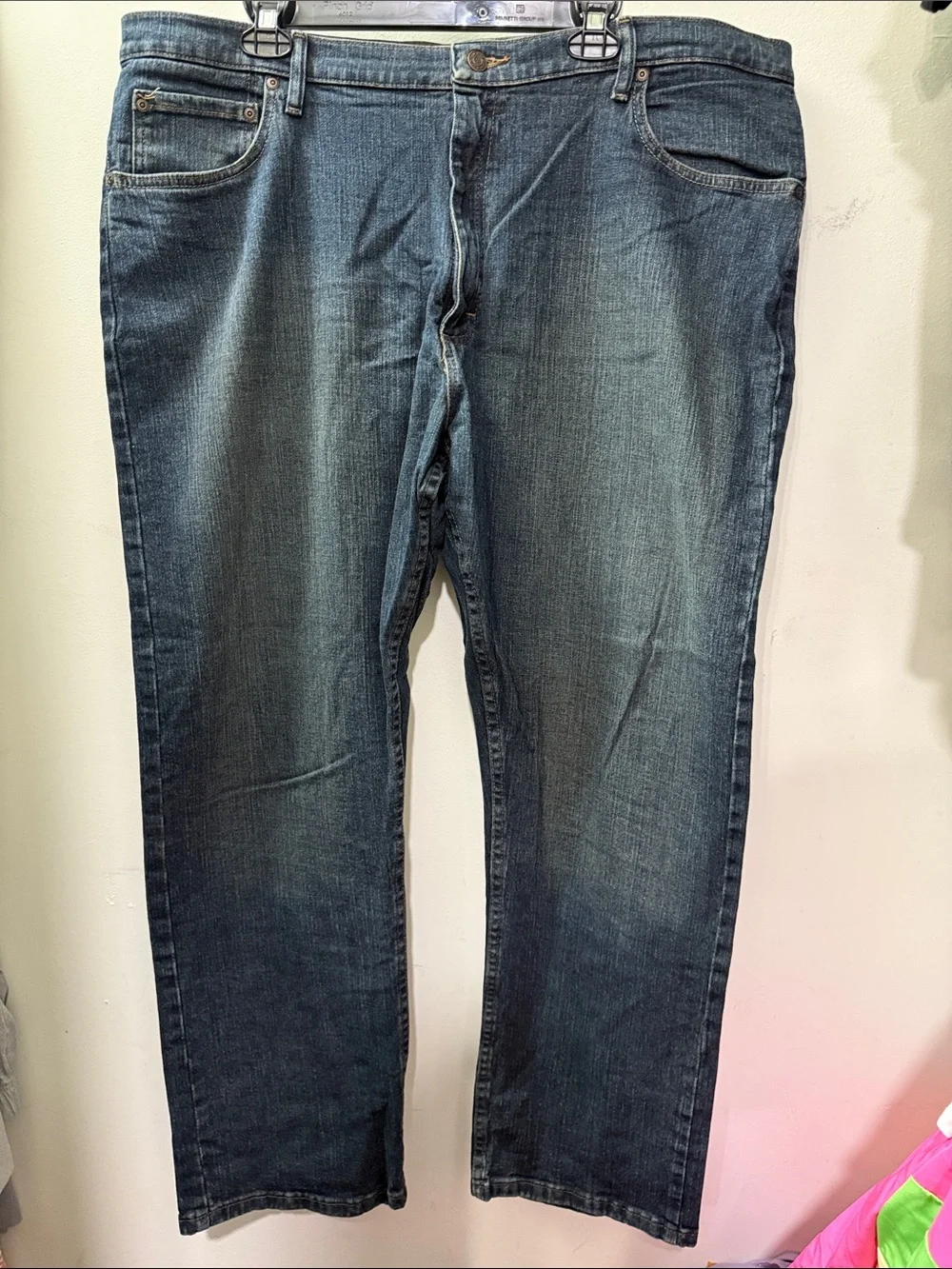 Wrangler Men's Dark Blue Straight Jeans